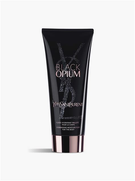 ysl black opium body lotion.